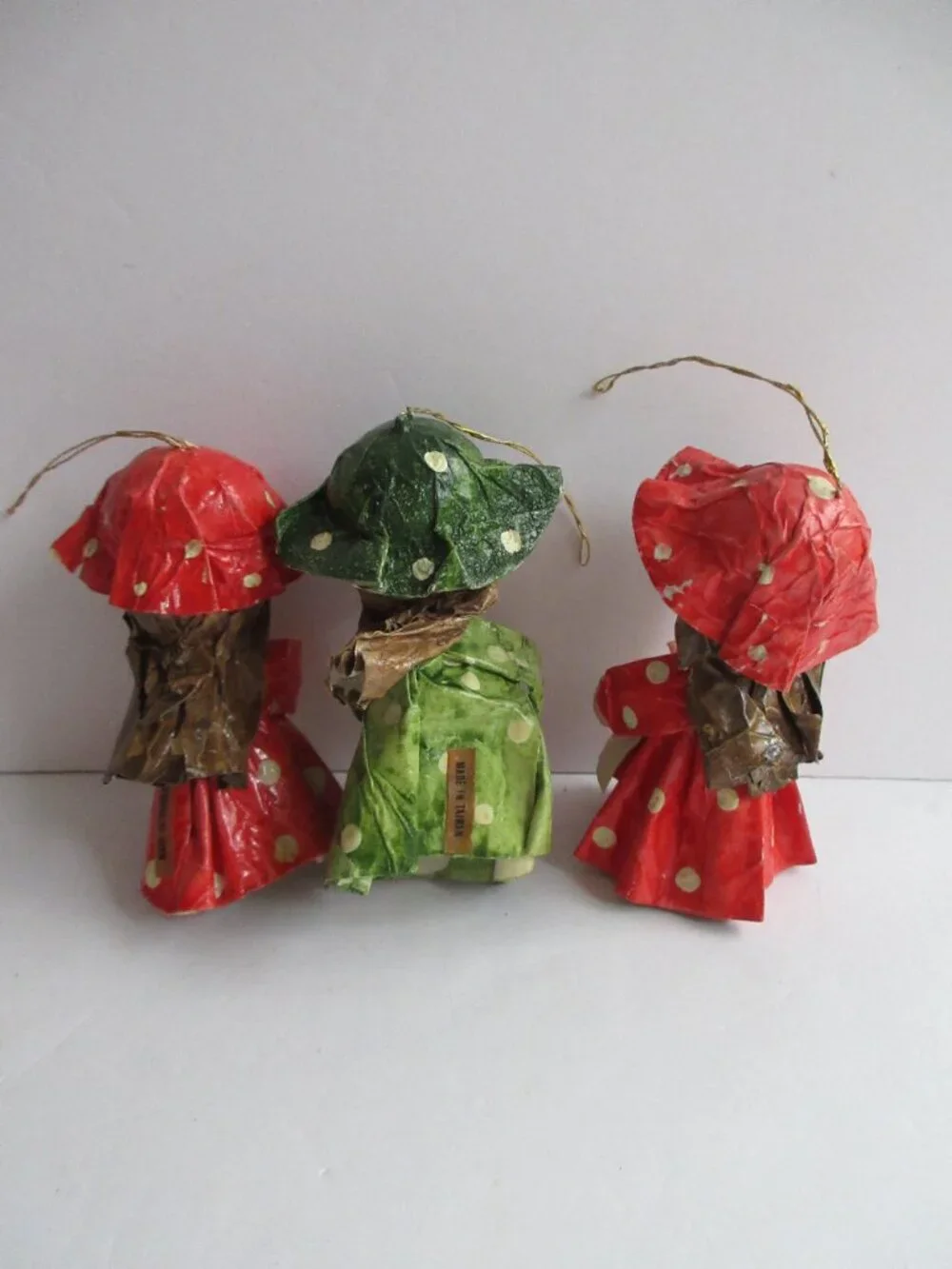 3 Paper Mache Girls 4.5